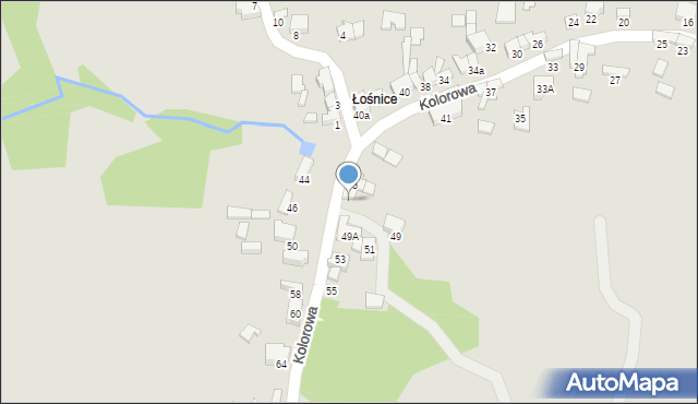 Zawiercie, Kolorowa, 47, mapa Zawiercie