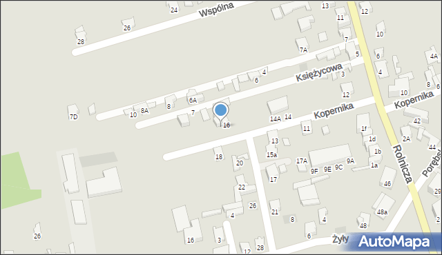 Zawiercie, Kopernika Mikołaja, 16A, mapa Zawiercie