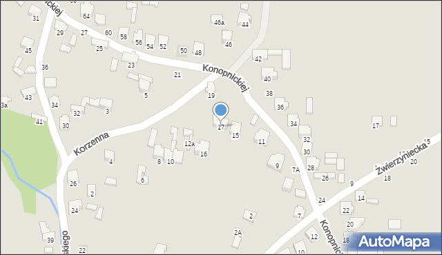 Zawiercie, Konopnickiej Marii, 17, mapa Zawiercie