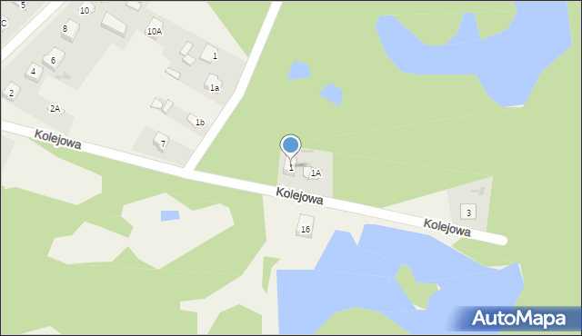 Zawodzie, Kolejowa, 1, mapa Zawodzie