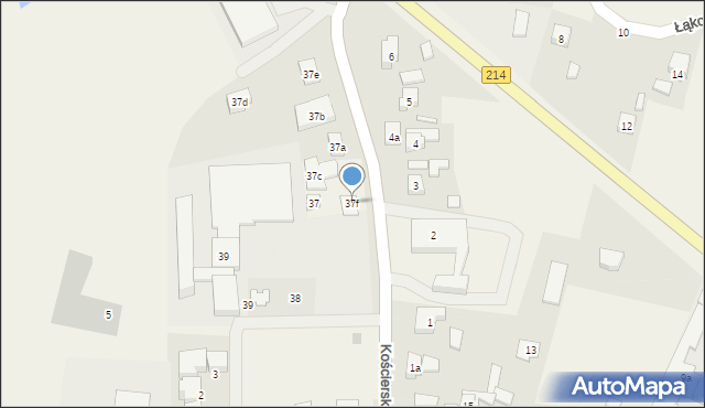 Zblewo, Kościerska, 37f, mapa Zblewo