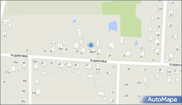 Zduńska Wola, Kopernika Mikołaja, 20a, mapa Zduńska Wola