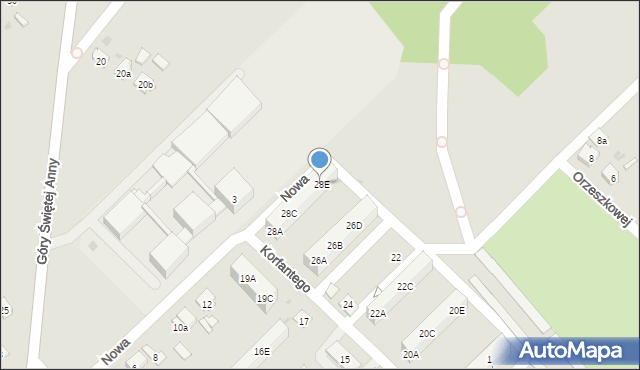 Zdzieszowice, Korfantego Wojciecha, 28E, mapa Zdzieszowice