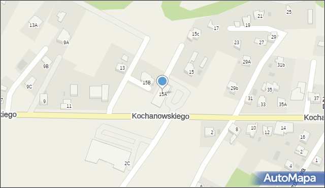 Zebrzydowice, Kochanowskiego Jana, 15A, mapa Zebrzydowice