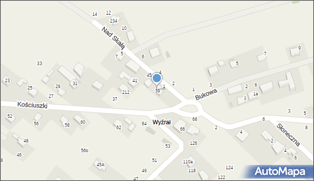 Zelków, Kościuszki Tadeusza, gen., 39, mapa Zelków