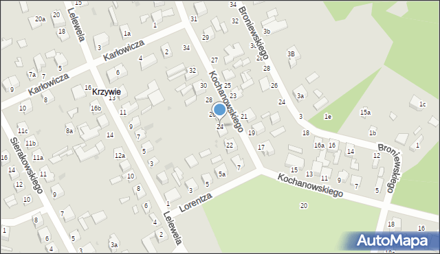 Zgierz, Kochanowskiego Jana, 24, mapa Zgierz