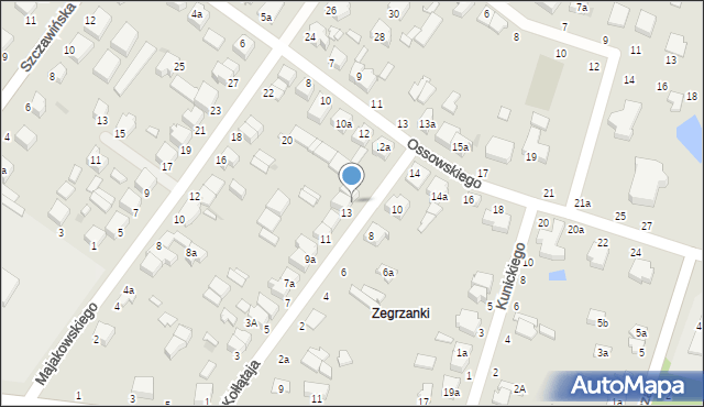 Zgierz, Kołłątaja Hugo, 13a, mapa Zgierz