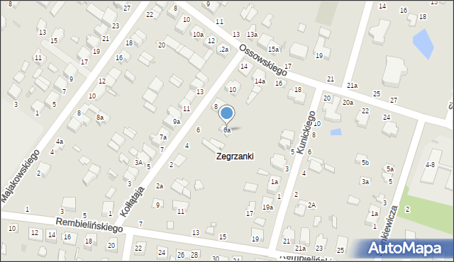 Zgierz, Kołłątaja Hugo, 6a, mapa Zgierz