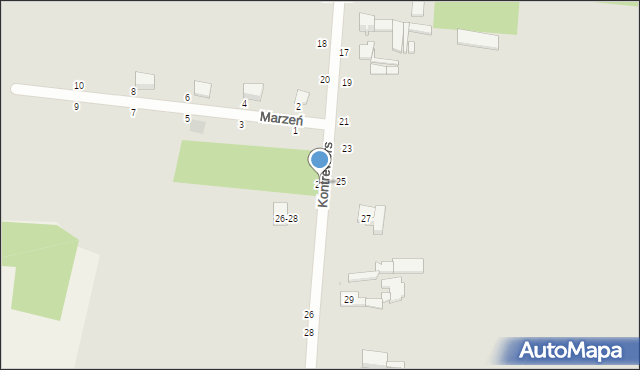 Zgierz, Kontrewers, 24, mapa Zgierz