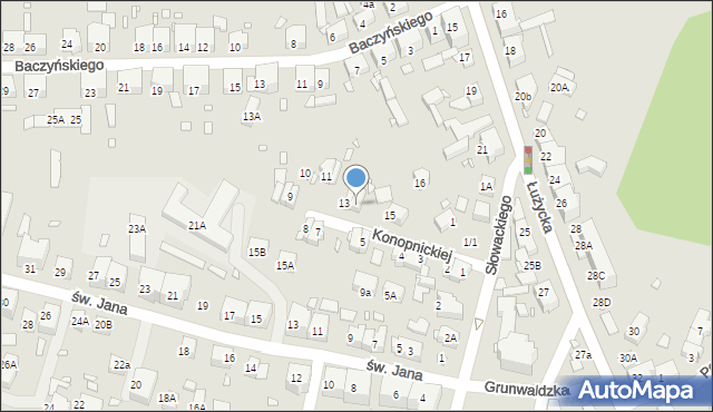 Zgorzelec, Konopnickiej Marii, 14, mapa Zgorzelec