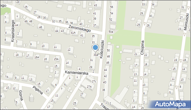 Zgorzelec, Kościuszki Tadeusza, gen., 31a, mapa Zgorzelec