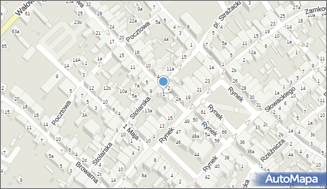 Ziębice, Kolejowa, 1, mapa Ziębice