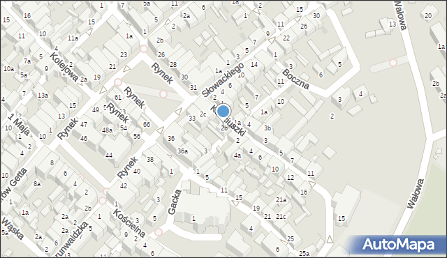 Ziębice, Kościuszki Tadeusza, gen., 2b, mapa Ziębice