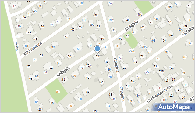 Zielonka, Kołłątaja Hugo, 73, mapa Zielonka