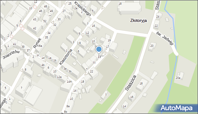 Złotoryja, Konopnickiej Marii, 13, mapa Złotoryja