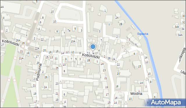 Żnin, Kościuszki Tadeusza, gen., 6, mapa Żnin