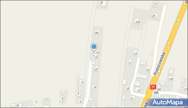 Żurawica, Kościuszki Tadeusza, gen., 16a, mapa Żurawica