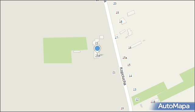 Zwoleń, Kopciucha, 23A, mapa Zwoleń