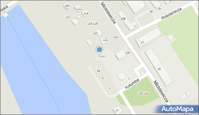 Żyrardów, Kolumba Krzysztofa, 12, mapa Żyrardów