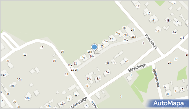 Żyrardów, Konopnickiej Marii, 18a, mapa Żyrardów
