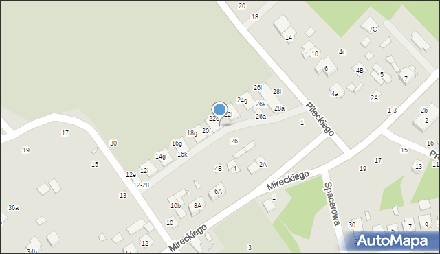 Żyrardów, Konopnickiej Marii, 22a, mapa Żyrardów