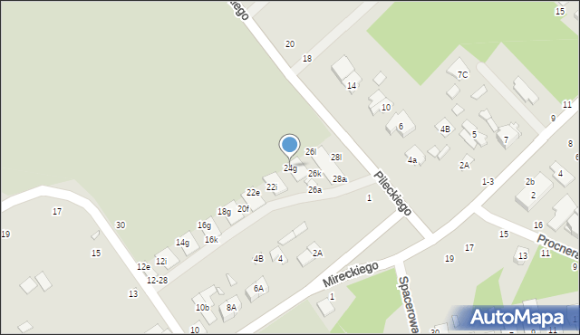 Żyrardów, Konopnickiej Marii, 24g, mapa Żyrardów