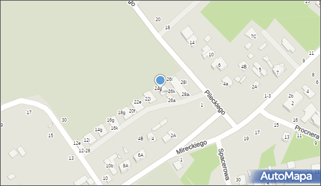 Żyrardów, Konopnickiej Marii, 24j, mapa Żyrardów