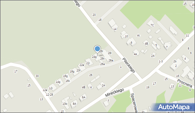 Żyrardów, Konopnickiej Marii, 26h, mapa Żyrardów