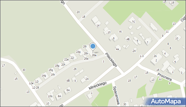 Żyrardów, Konopnickiej Marii, 28b, mapa Żyrardów