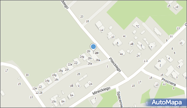 Żyrardów, Konopnickiej Marii, 28g, mapa Żyrardów