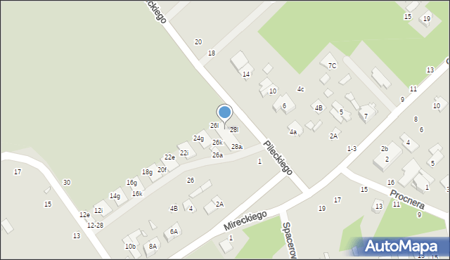 Żyrardów, Konopnickiej Marii, 28h, mapa Żyrardów