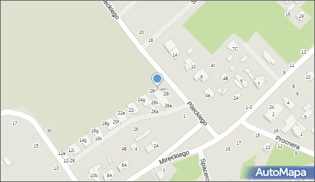 Żyrardów, Konopnickiej Marii, 28j, mapa Żyrardów