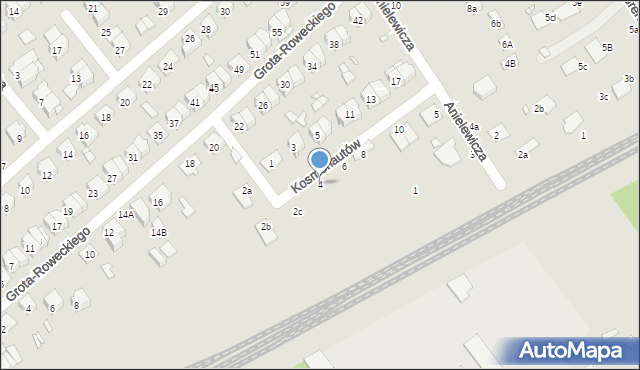 Żyrardów, Kosmonautów, 4, mapa Żyrardów