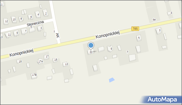 Żytno, Konopnickiej Marii, 11, mapa Żytno