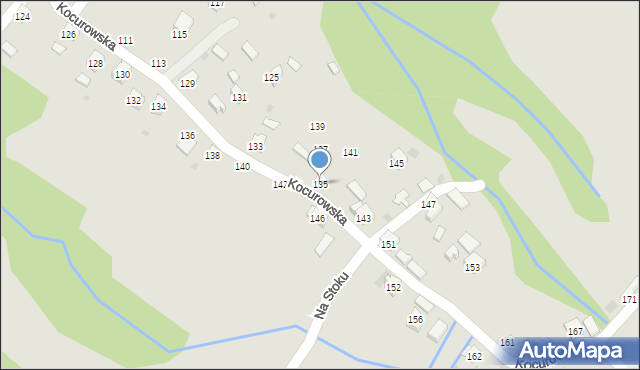 Żywiec, Kocurowska, 135, mapa Żywiec