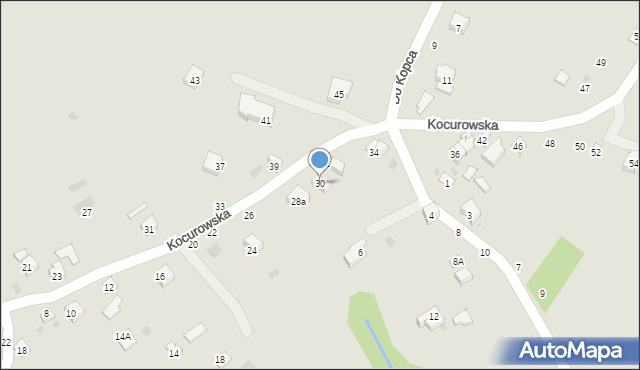 Żywiec, Kocurowska, 30, mapa Żywiec