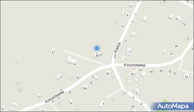 Żywiec, Kocurowska, 45, mapa Żywiec