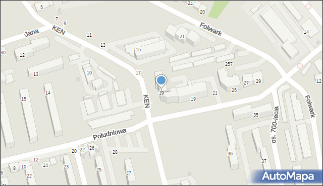 Żywiec, Komisji Edukacji Narodowej, 19, mapa Żywiec
