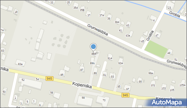 Żywiec, Kopernika Mikołaja, 89A, mapa Żywiec