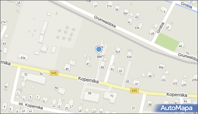 Żywiec, Kopernika Mikołaja, 89b, mapa Żywiec