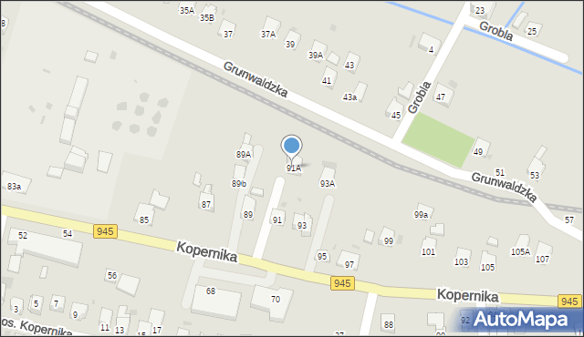 Żywiec, Kopernika Mikołaja, 91A, mapa Żywiec