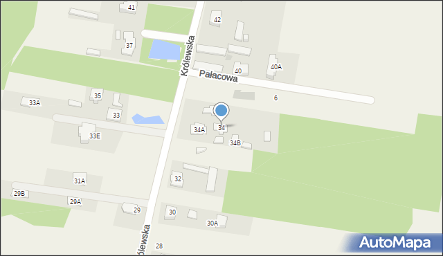 Aleksandrów, Królewska, 34, mapa Aleksandrów