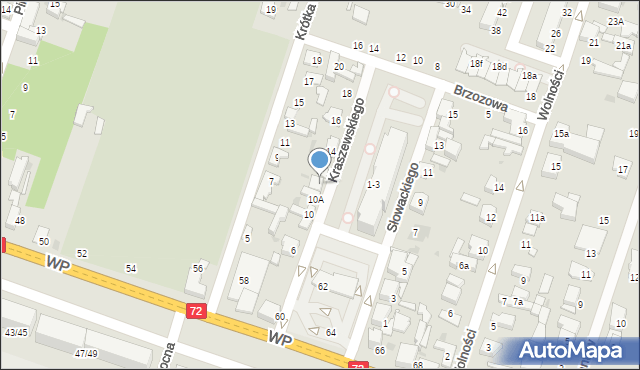 Aleksandrów Łódzki, Kraszewskiego Józefa Ignacego, 12a, mapa Aleksandrów Łódzki