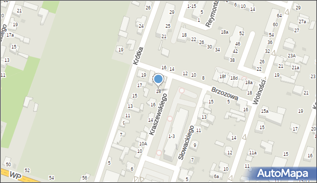Aleksandrów Łódzki, Kraszewskiego Józefa Ignacego, 18, mapa Aleksandrów Łódzki