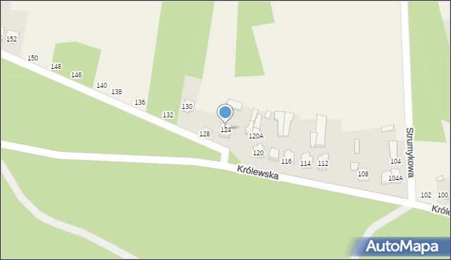 Aleksandrówka, Królewska, 124, mapa Aleksandrówka