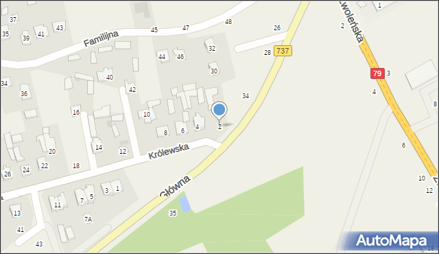 Aleksandrówka, Królewska, 2, mapa Aleksandrówka