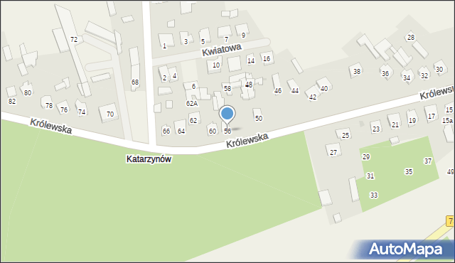 Aleksandrówka, Królewska, 56, mapa Aleksandrówka