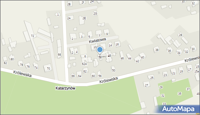 Aleksandrówka, Królewska, 58, mapa Aleksandrówka