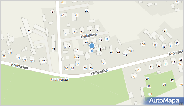 Aleksandrówka, Królewska, 58A, mapa Aleksandrówka