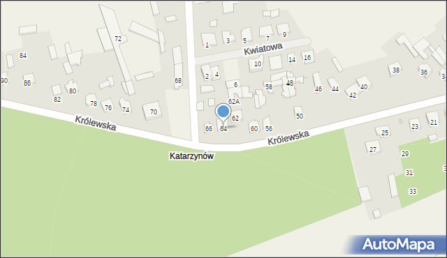 Aleksandrówka, Królewska, 64, mapa Aleksandrówka